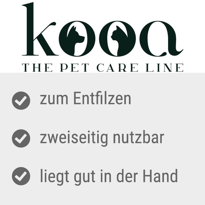 zooplus kooa Zweiseitiger Entfilzungskamm kaufen Tägliche Deals
