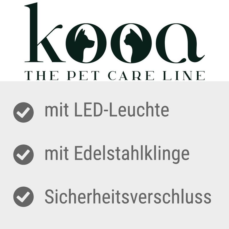 zooplus kooa Krallenschere mit LED kaufen Letzte 3 Tage