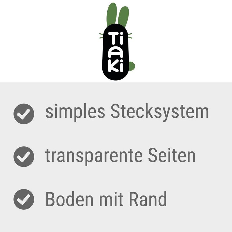zooplus TIAKI Indoor Freigehege für Kleintiere zum Stecken mit Boden kaufen Bis zu 65% Rabatt