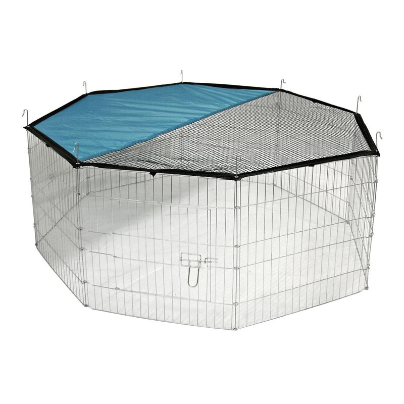 zooplus Kerbl Pet Freigehege 8eckig mit Sonnenschutz kaufen Nur für heute