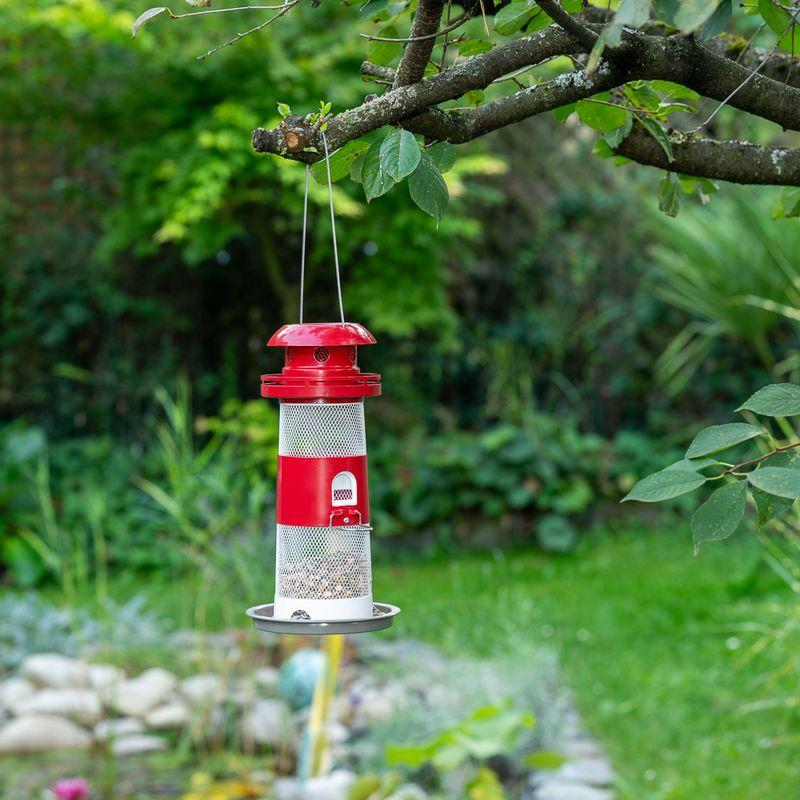 zooplus TIAKI Vogelfutterspender Leuchtturm aus Metall kaufen Online