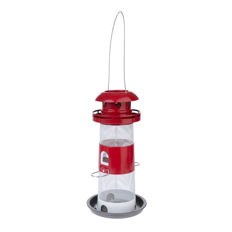 zooplus TIAKI Vogelfutterspender Leuchtturm aus Metall kaufen Online