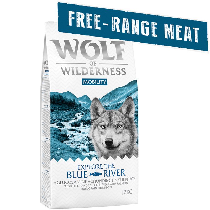 zooplus Wolf of Wilderness Explore The Blue River Mobility - Freilandhuhn & Lachs kaufen