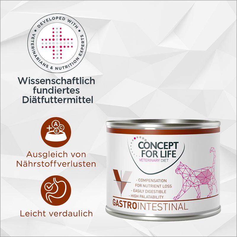 zooplus Concept for Life Veterinary Diet Gastrointestinal Katzennassfutter kaufen Letzte 2 Tage