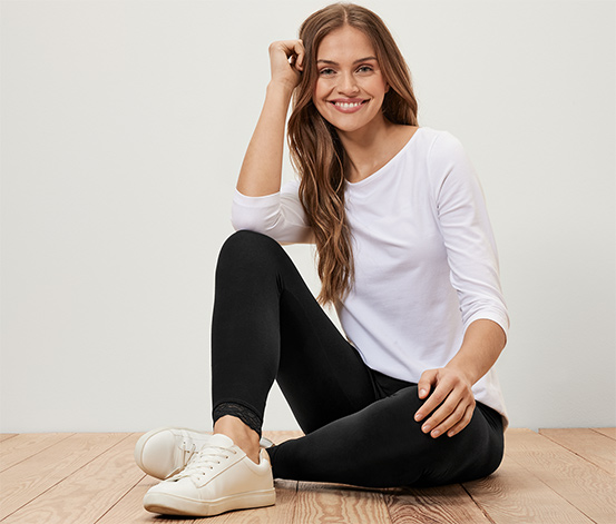 tchibo Leggings mit Spitzenborte online bestellen bei Tchibo 700999