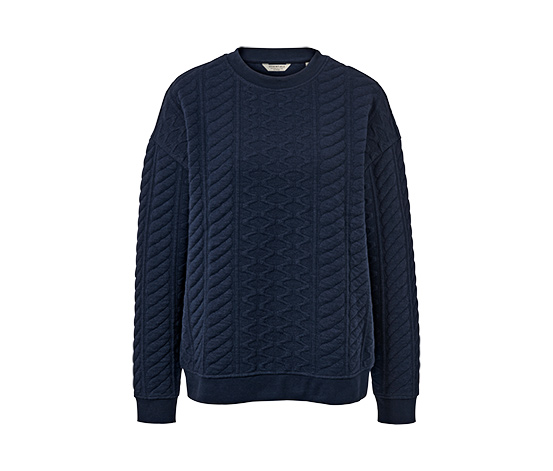 tchibo Sweatshirt mit Zopfmuster online bestellen bei Tchibo 670849 Black Friday Preise