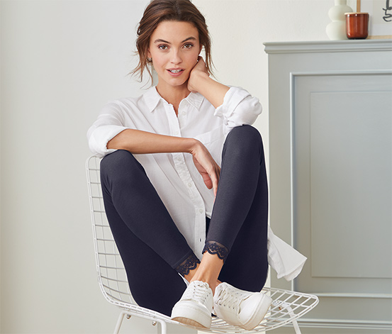 tchibo Leggings mit Spitzenborte online bestellen bei Tchibo 657434