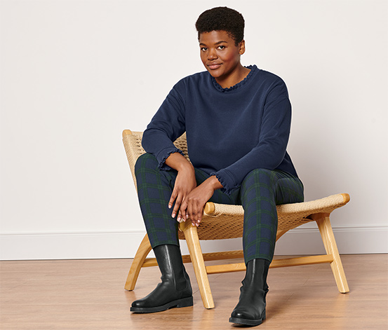 tchibo Sweatshirt mit Strickdetails online bestellen bei Tchibo 651067 Sonderangebote