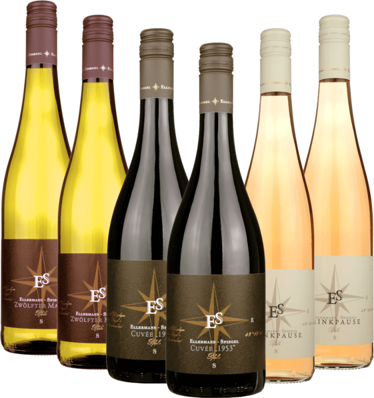 vinello Exklusive Ellermann-Spiegel Weine - 6x Probierpaket