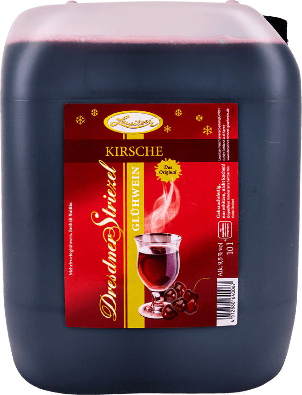 vinello Dresdner Striezel Glühwein Kirsch 10 l Kanister - Lausitzer