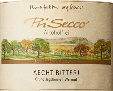 vinello PriSecco Aecht Bitter - Manufaktur Jörg Geiger Fabrikladen