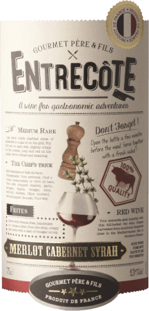 vinello Entrecote Merlot Cabernet Syrah - Les Grands Chais de France Günstiger Verkauf