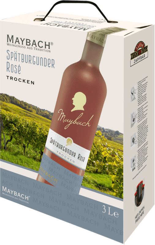vinello Spätburgunder Rosé trocken 3 0 l Bag in Box - Maybach Fabrikladen
