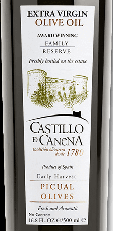 vinello Reserva Familiar Picual Natives Olivenöl 0 5 l - Castillo de Canena Neueste Mode