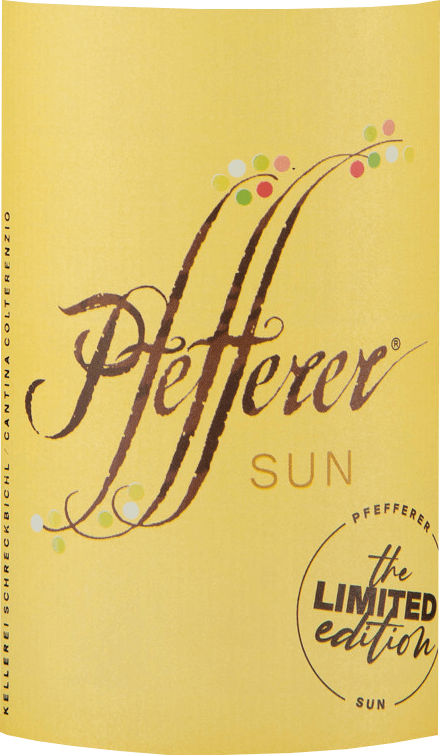 vinello Pfefferer Sun Limited Edition IGT - Kellerei Schreckbichl Kostenlose Rückgabe