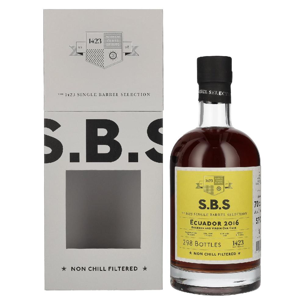 delicando 1423 S.B.S ECUADOR Bourbon and Virgin Oak Cask 2016 57% Vol. 0 7l Jubiläumsangebot