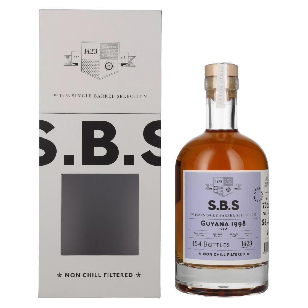 delicando 1423 S.B.S GUYANA Single Barrel Selection 1998 56 4% Vol. 0 7l in Geschenkbox Heißer Verkauf