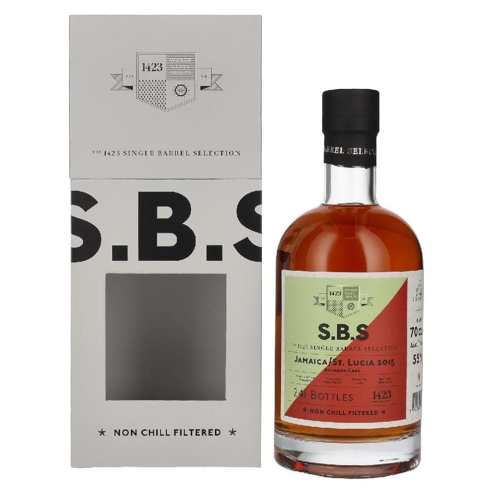 delicando 1423 S.B.S JAMAICA/ST. LUCIA Bourbon Cask 2015 55% Vol. 0 7l in Geschenkbox Exklusive Angebote