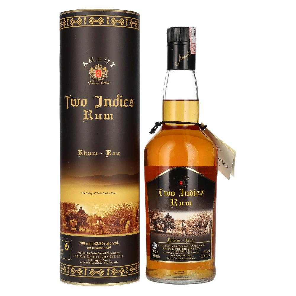 delicando Amrut Two Indies Rum 42 8% Vol. 0 7l in Geschenkbox Sonderangebot der Fabrik