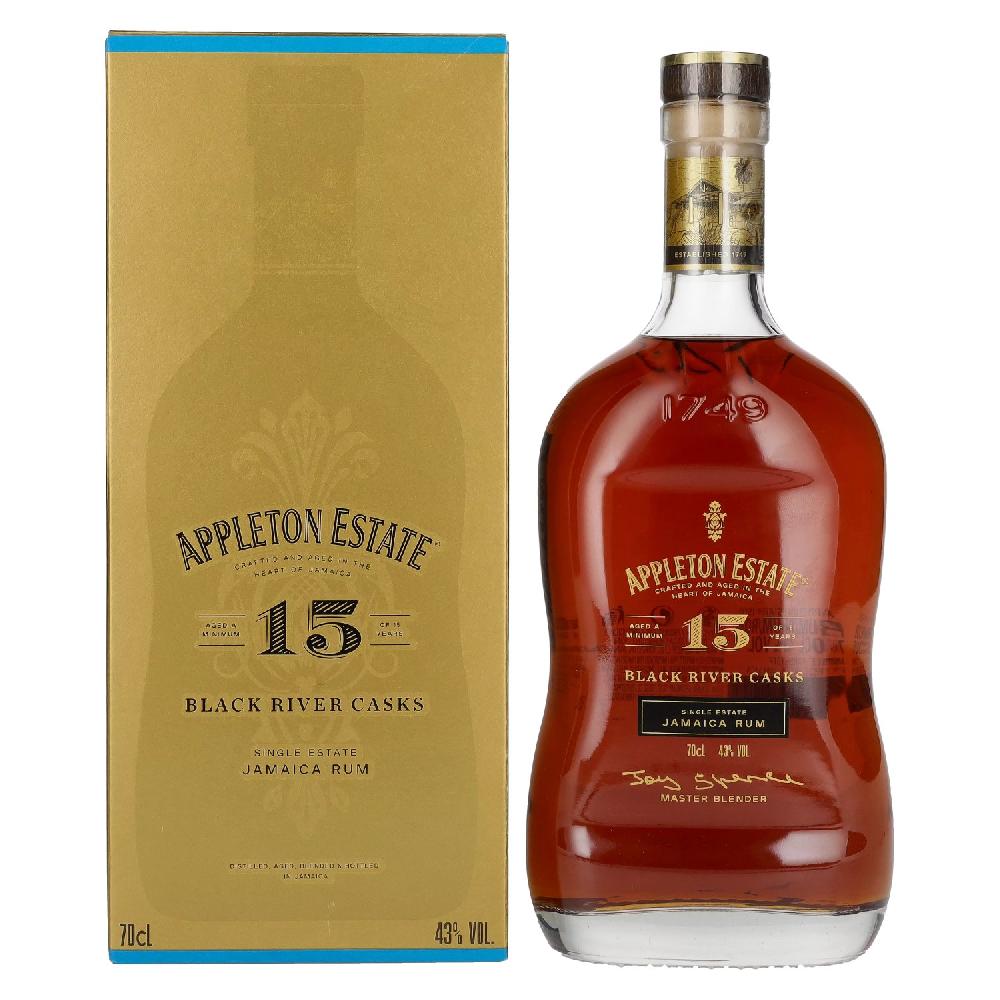 delicando Appleton Estate 15 Years Old BLACK RIVER CASKS Jamaica Rum 43% Vol. 0 7l in Geschenkbox