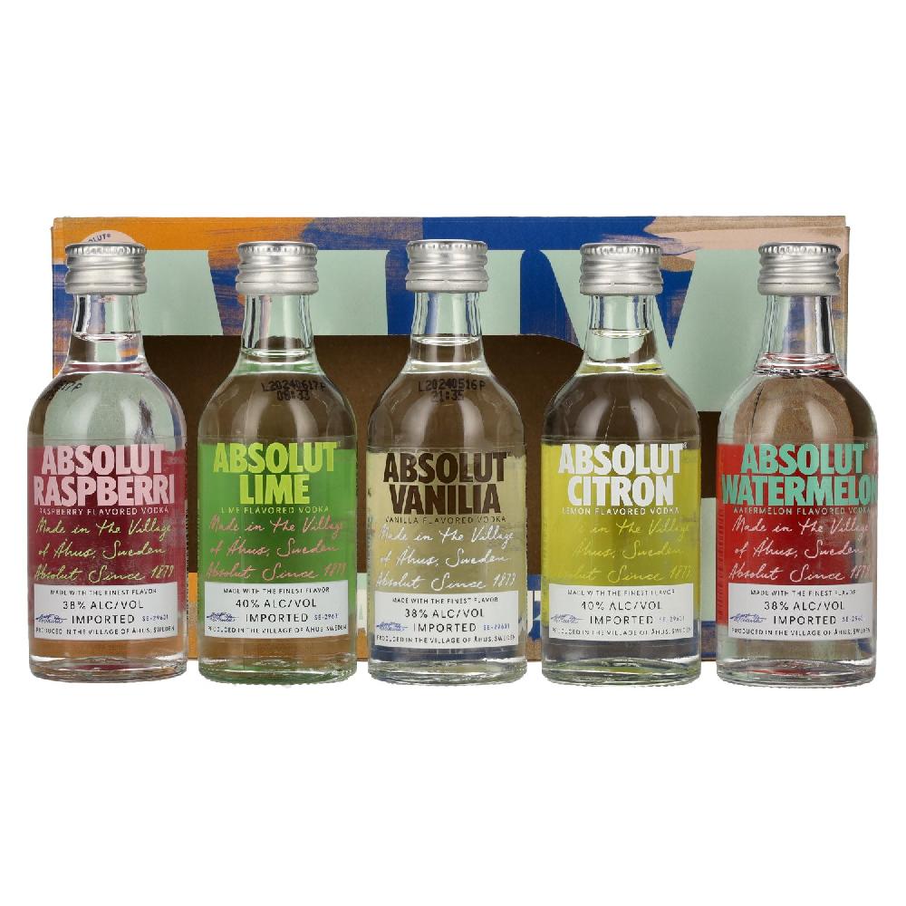 delicando Absolut Vodka FLAVORED FIVE Miniature Set 38 8% Vol. 5x0 05l im Angebot