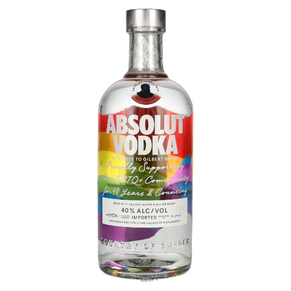 delicando Absolut Vodka PRIDE Rainbow Colors Limited Edition 40% Vol. 0 7l Günstiger Verkauf