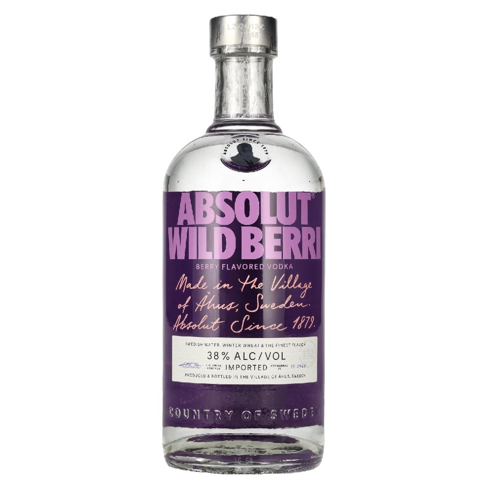 delicando Absolut WILD BERRY Flavored Vodka 38% Vol. 0 7l Limitierter Zeitrabatt