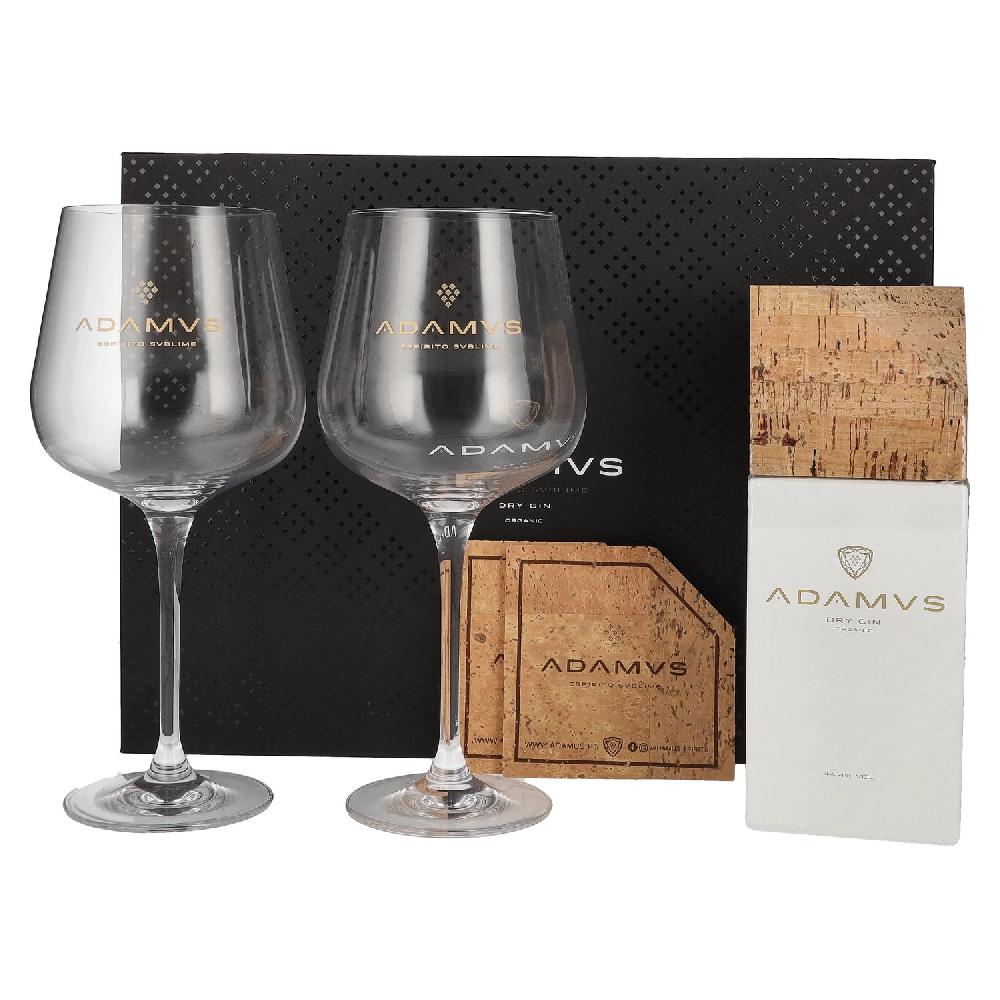 delicando Adamus Dry Gin Organic Limited Edition 2020 44 4% Vol. 0 7l in Geschenkbox mit 2 Gläsern & Kork Untersetzer Heißer Verkauf