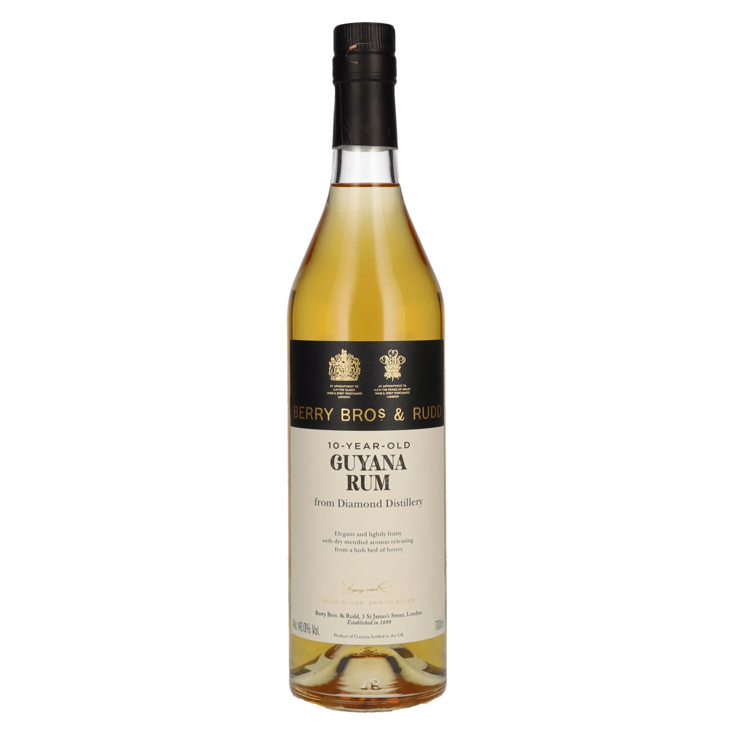 delicando Berry Bros. & Rudd GUYANA 10 Years Old Rum from Diamond Distillery 46% Vol. 0 7l