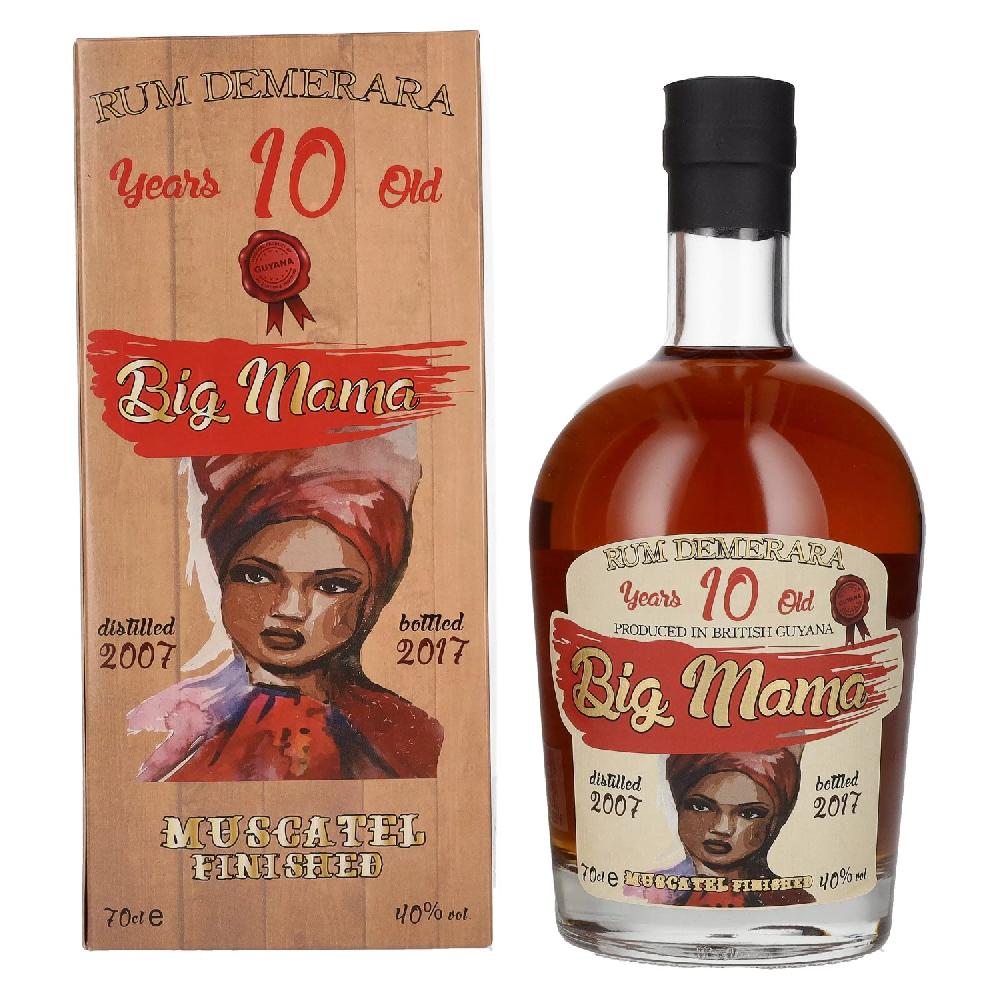 delicando Big Mama 10 Years Old Rum Demerara Muscatel Finished 40% Vol. 0 7l in Geschenkbox Exklusivangebot