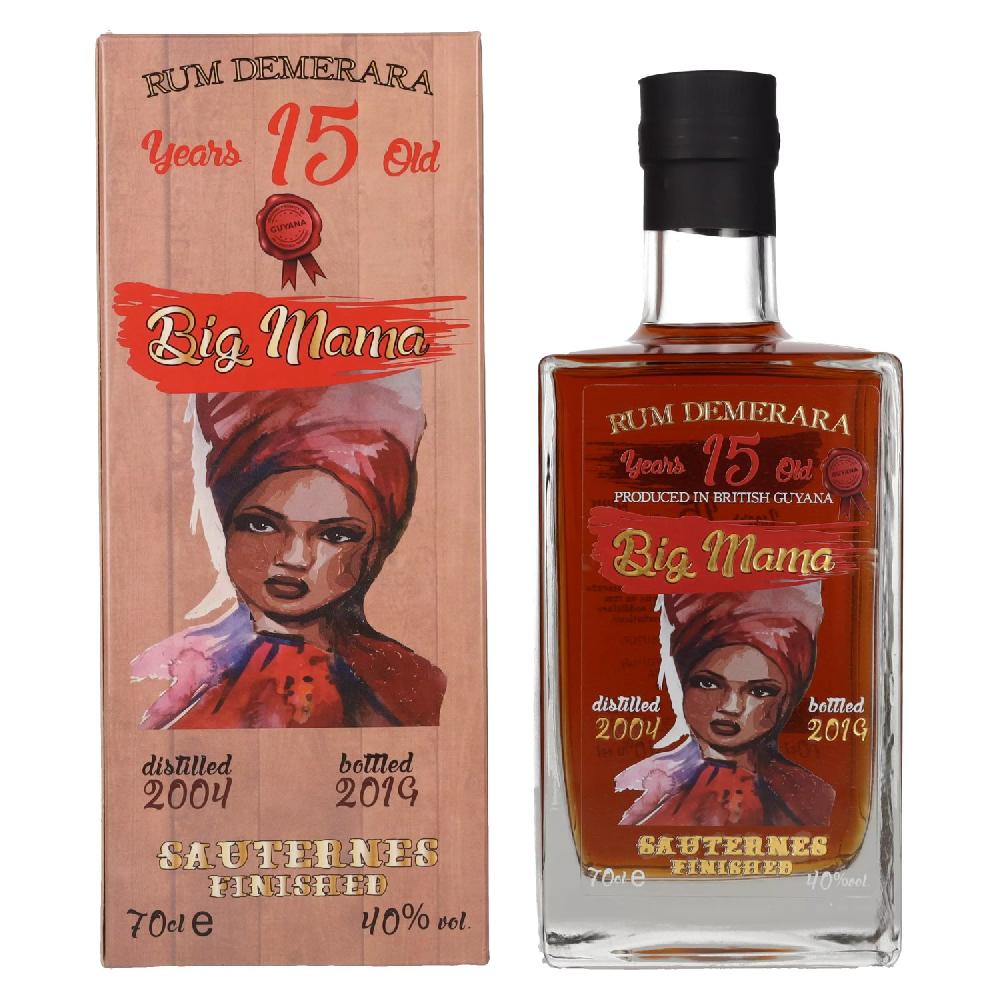 delicando Big Mama 15 Years Old Rum Demerara Sauternes Finished 2004 40% Vol. 0 7l in Geschenkbox Saisonschlussverkauf