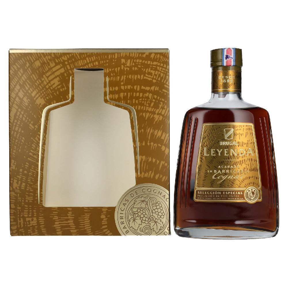 delicando Brugal LEYENDA Cognac Finish Rum 38% Vol. 0 7l in Geschenkbox Bis zu 55% Rabatt