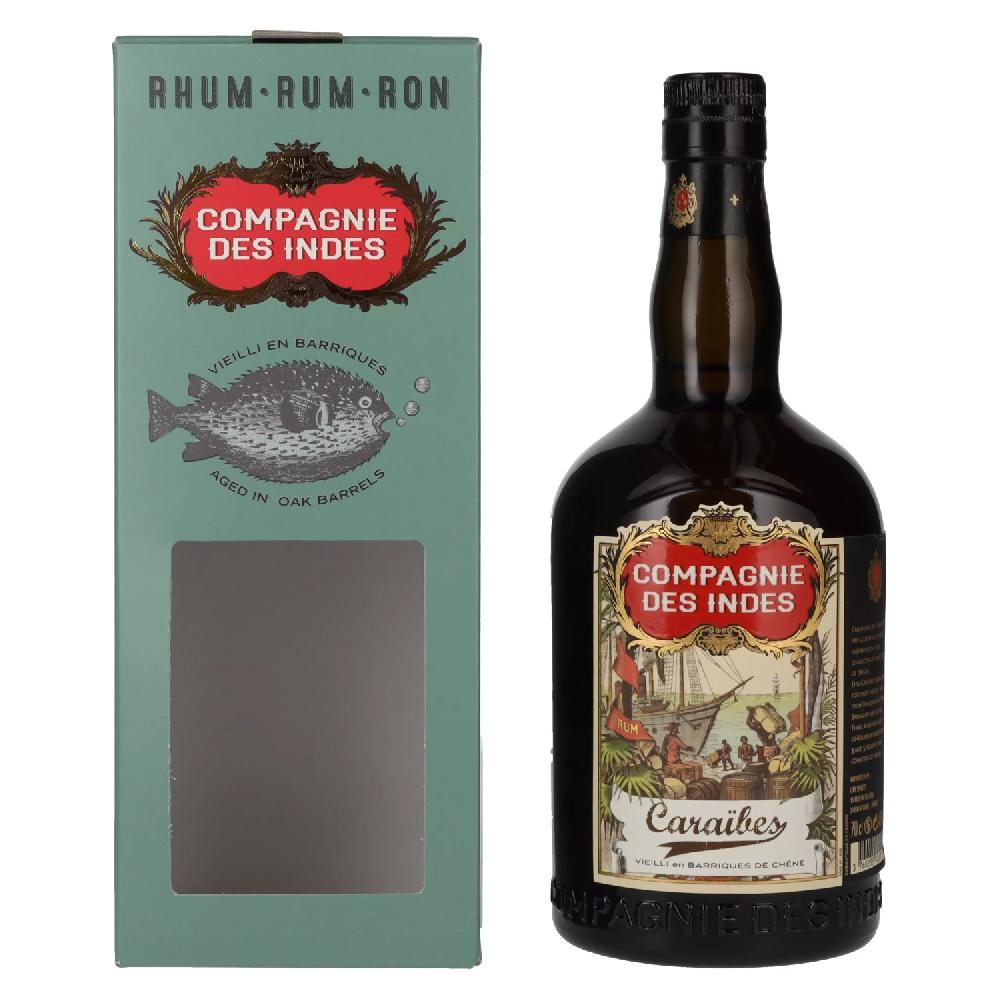 delicando Compagnie des Indes Caraibes Rum 40% Vol. 0 7l in Geschenkbox Letzte 2 Tage