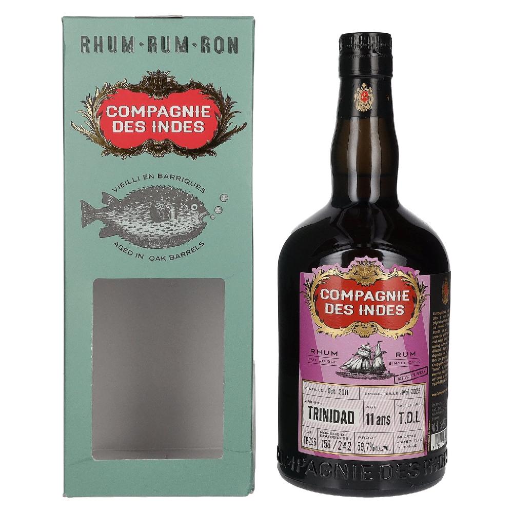 delicando Compagnie des Indes Trinidad T.D.L Rum Single Cask Strength 11 Years Old 2011 59 7% Vol. 0 7l in Geschenkbox