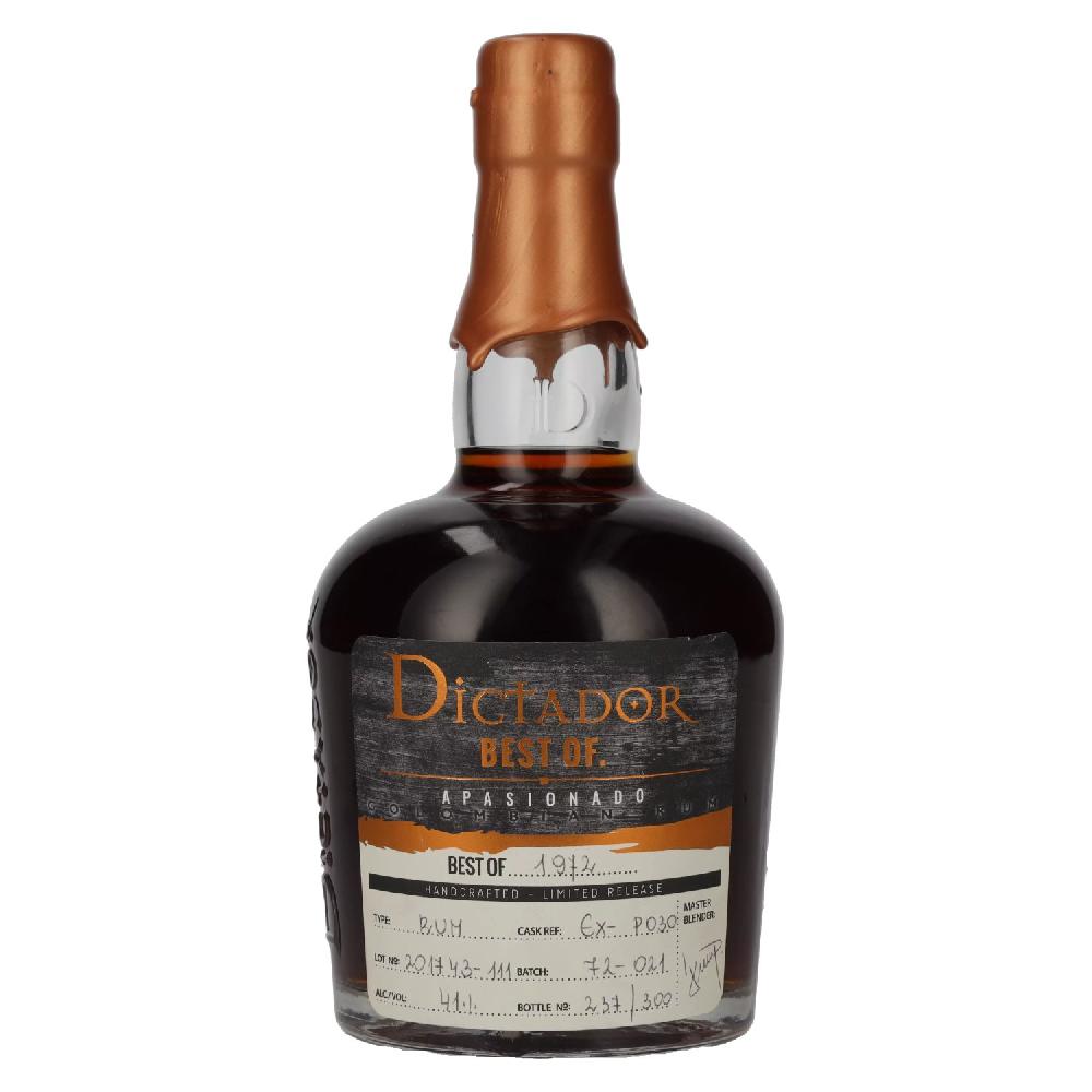 delicando Dictador BEST OF 1972 APASIONADO Colombian Rum 45YO/030317/EX-P030 41% Vol. 0 7l