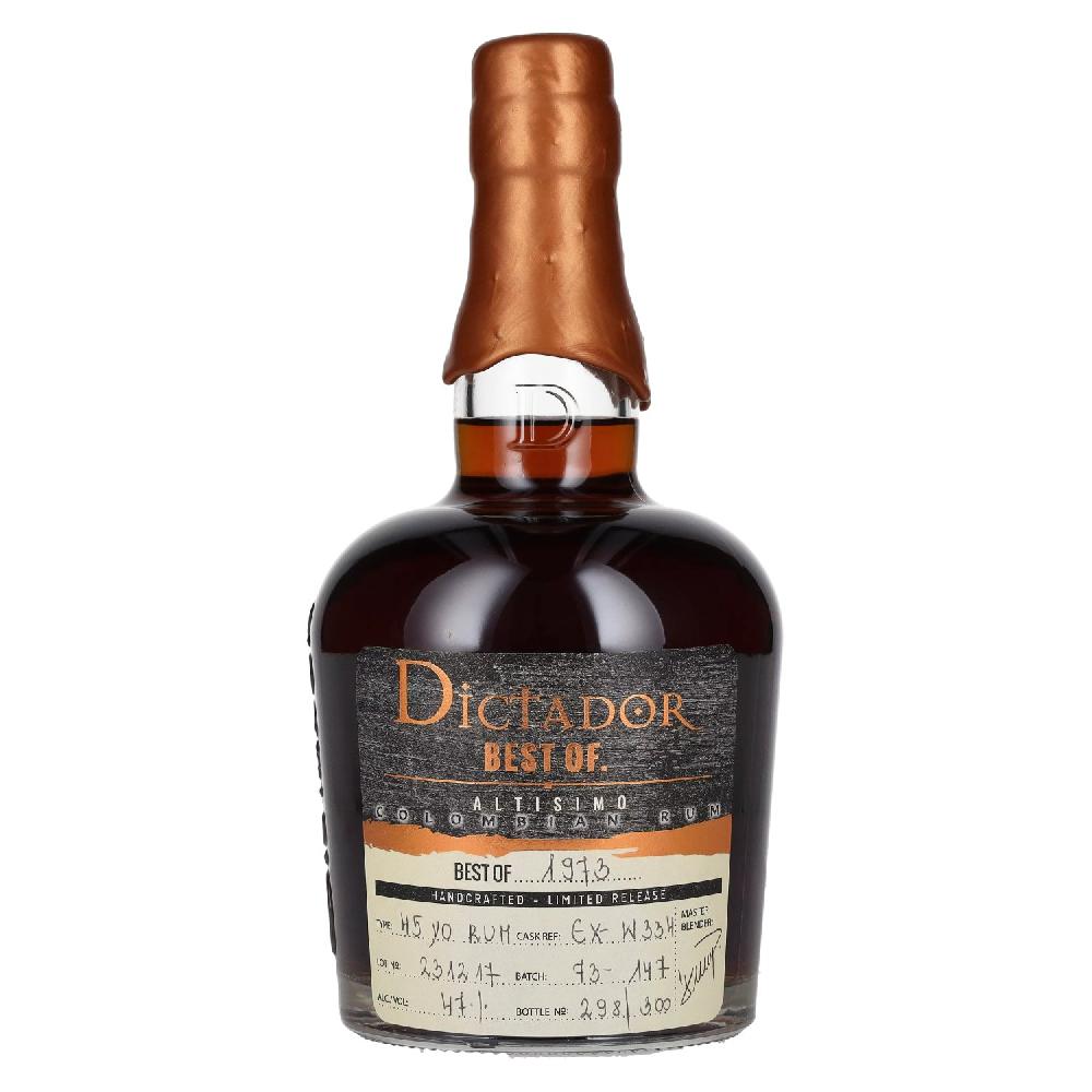 delicando Dictador BEST OF 1973 ALTISIMO Colombian Rum Limited Release 47% Vol. 0 7l