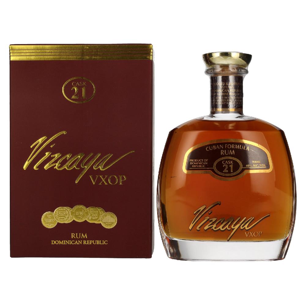 delicando Vizcaya VXOP Cuban Formula Rum Cask 21 40% Vol. 0 7l in Geschenkbox Clearance-Verkauf