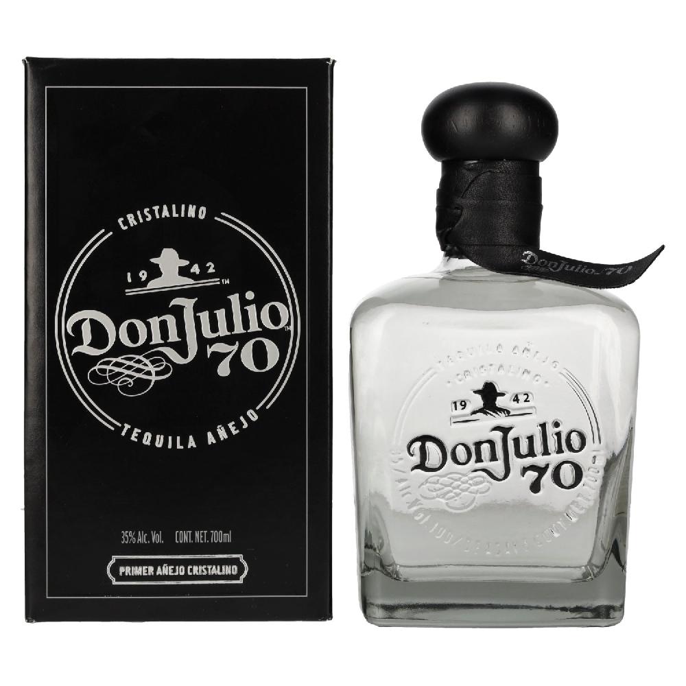 delicando Don Julio 70 Tequila Crystal Claro Añejo 70th Anniversary Limited Edition 35% Vol. 0 7l in Geschenkbox Letzte 2 Tage